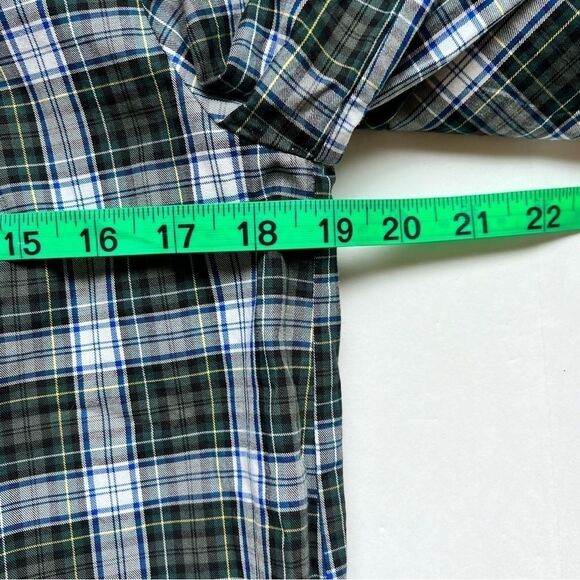 J Crew Embellished Button-Up Shirt in Forest Tartan Glen Plaid Size Small NWOT - Picture 5 of 8